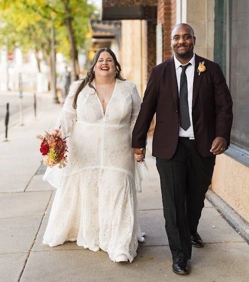 bride and groom wedding photo